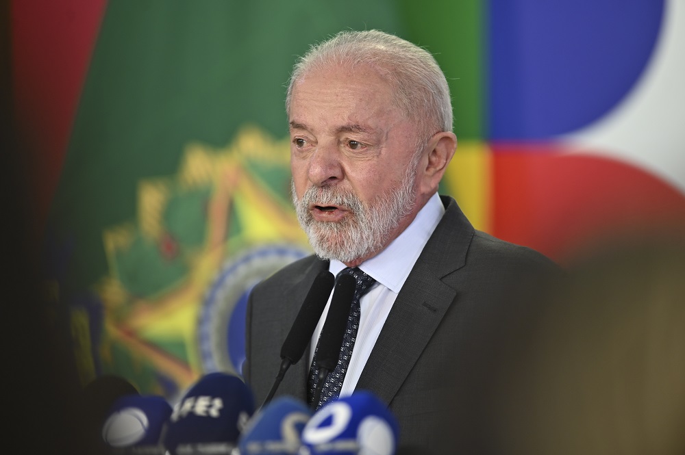 Presidente Lula durante Coletiva